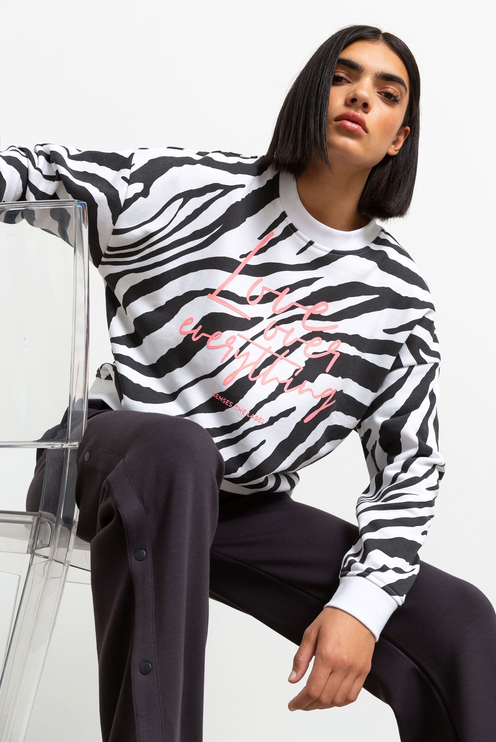 SENSES.THE LABEL Sweater mit überschnittenen Schultern günstig online kaufen