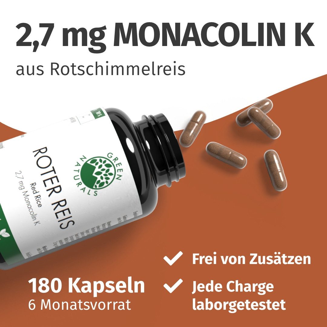 Green Naturals roter Reis Monacolin K vegan KAP, 72.0 g