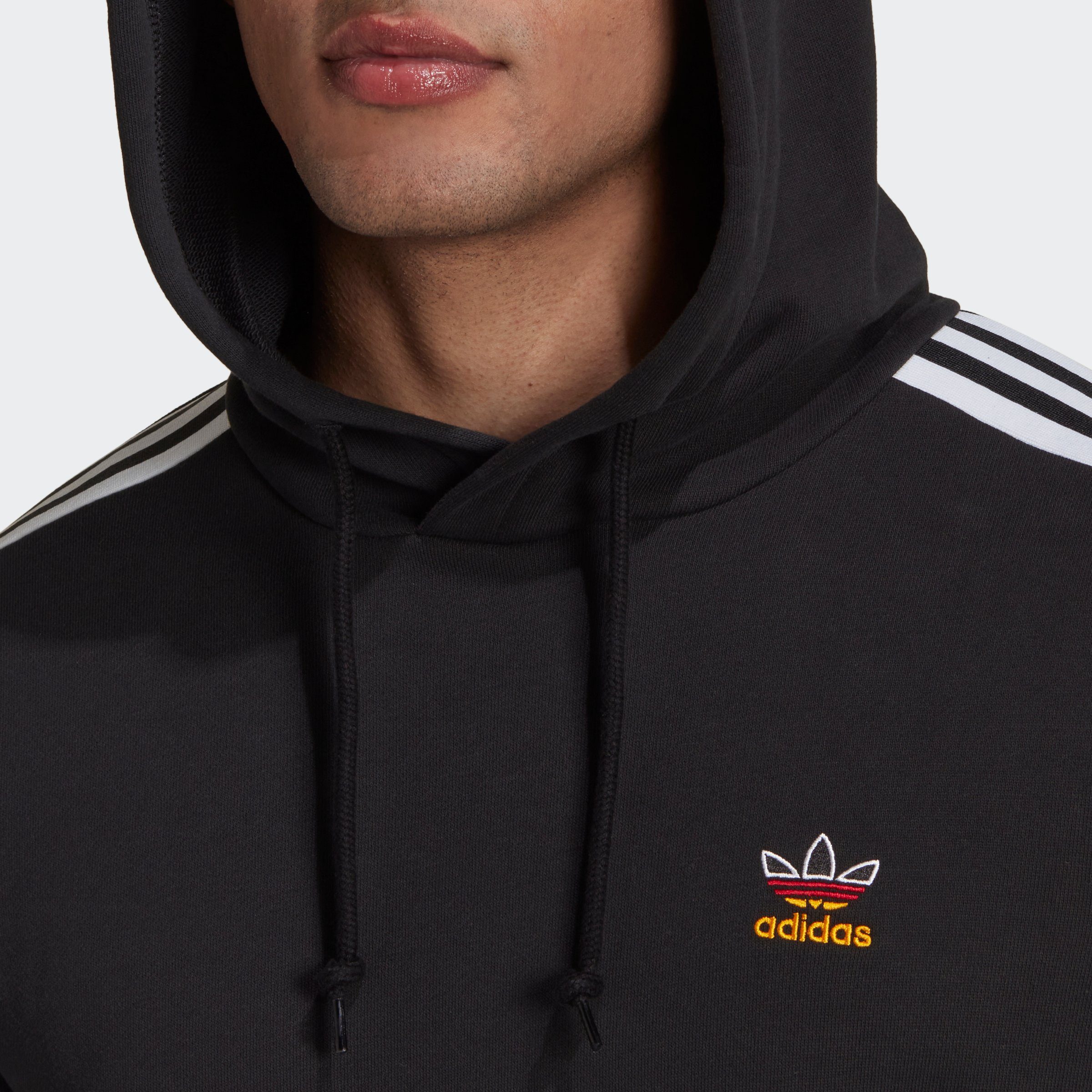 Kapuzensweatshirt adidas 3-STREIFEN schwarz Originals HOODIE