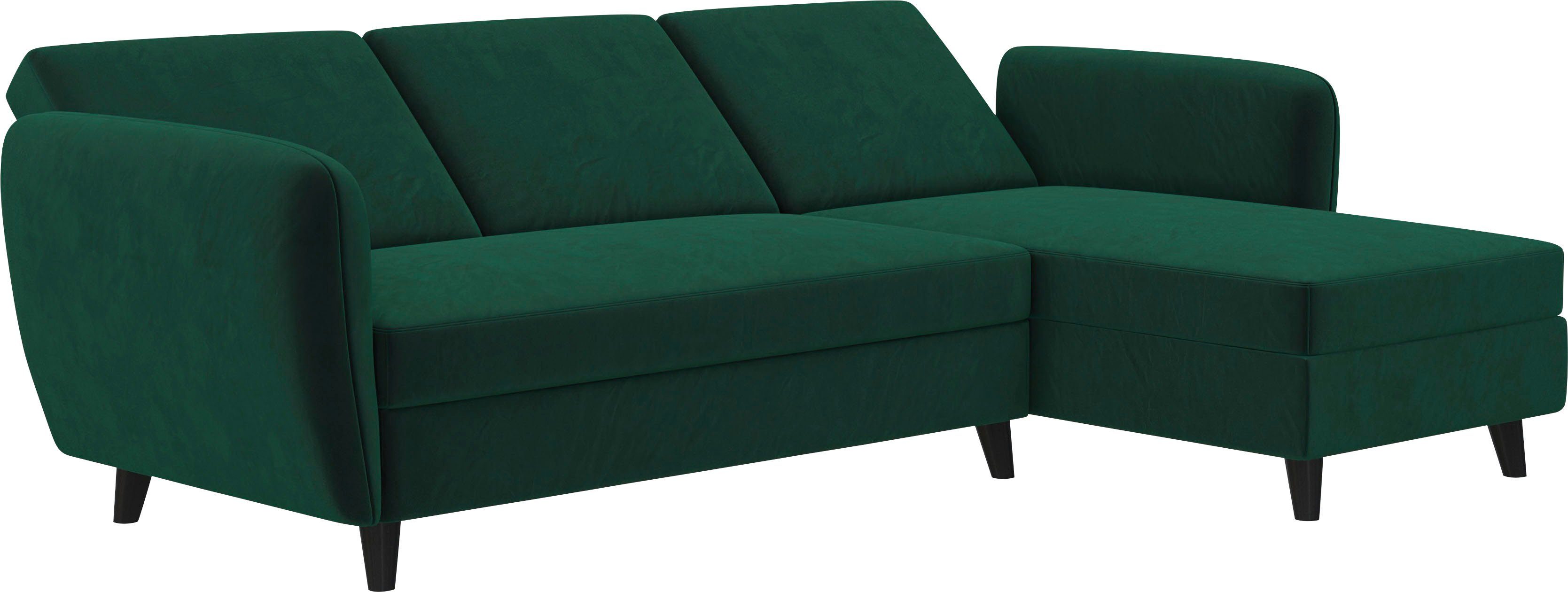 Breite Sitzhöhe Rückenlehne, Farbvarianten, verschiedene dunkelgrün cm, Dorel 43 219 Home cm Perry, Ecksofa