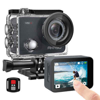 Akaso V50X Sportkamera, 4K30FPS 20 Megapixel, WiFi Unterwasser 40M, Action Cam (IEEE 802, EIS Anti-Shake, mit wasserdichtem Gehäuse, V50X)