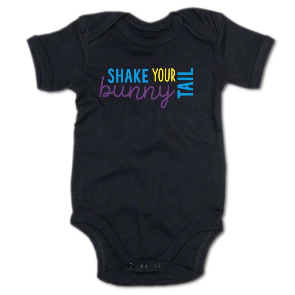 G-graphics Kurzarmbody Baby Body - Shake your bunny tail mit Spruch / Sprüche • Babykleidung • Geschenk zum Ostern • Strampler