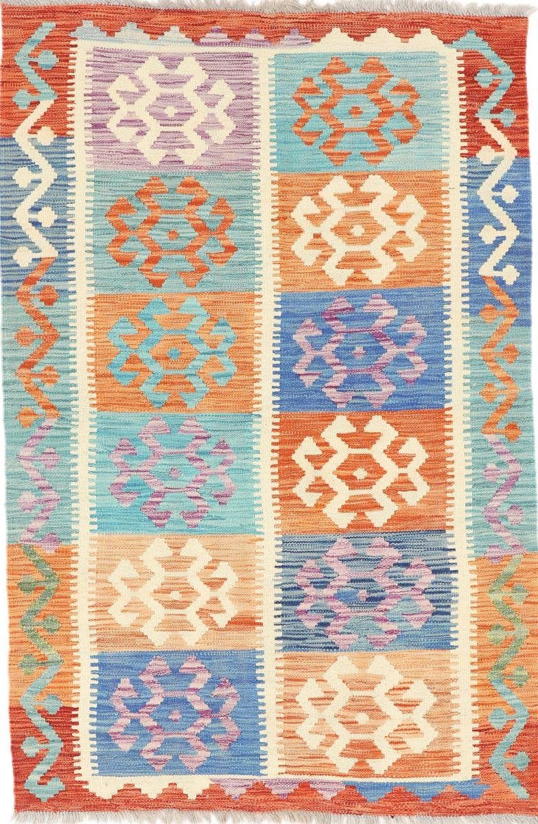 Orientteppich Kelim Afghan Heritage 99x148 Handgewebter Moderner Orientteppich, Nain Trading, rechteckig, Höhe: 3 mm