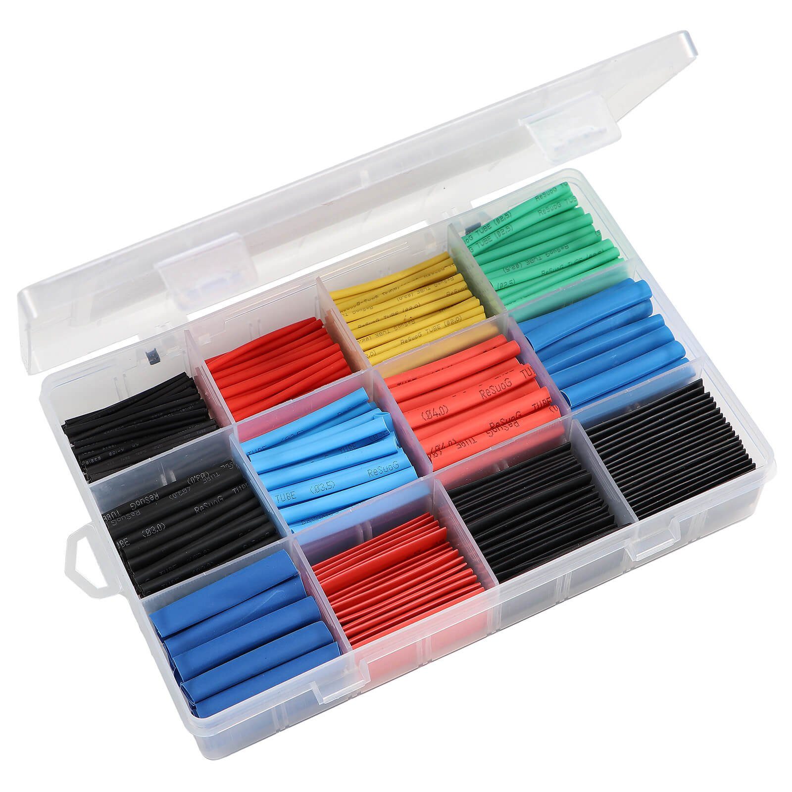 Beast Wärmeschrumpfschlauch Schrumpfschlauch bunt 560 teiliges Sortiment in Aufbewahrungsbox