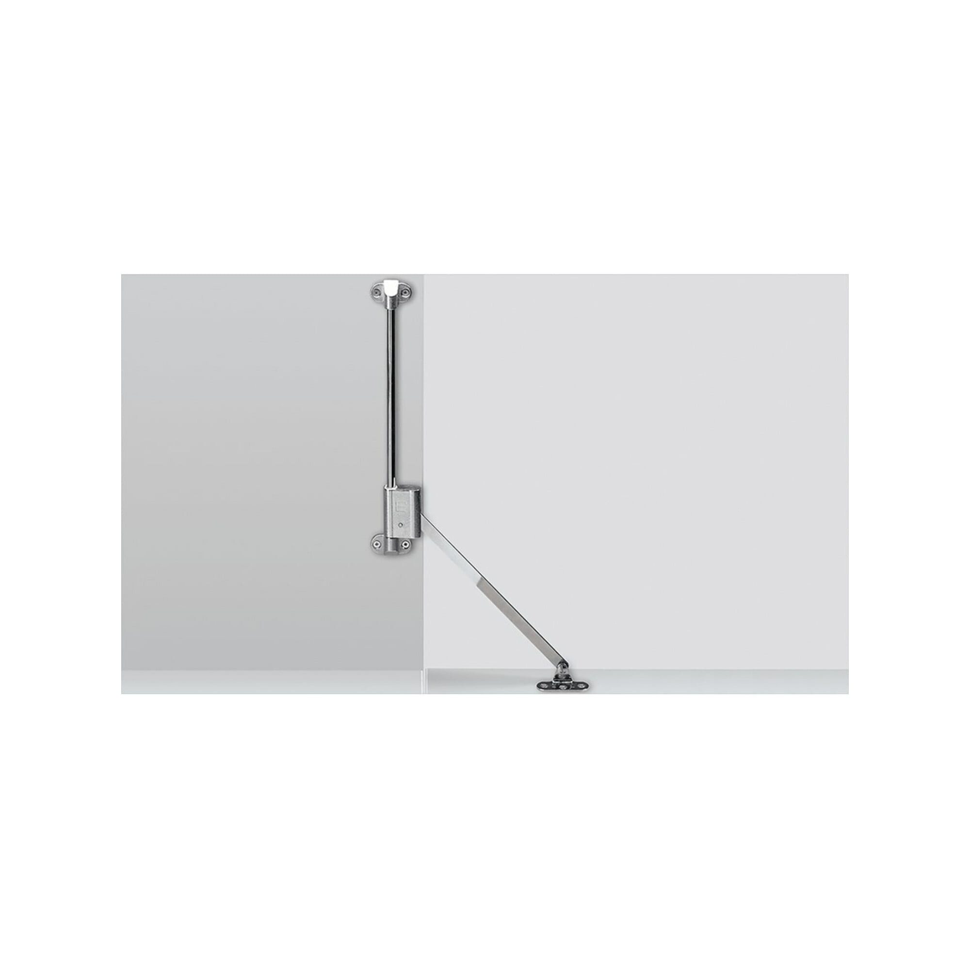 Hettich Möbelbeschlag Bremsklappenhalter Glanzmetall 350 - 400 mm