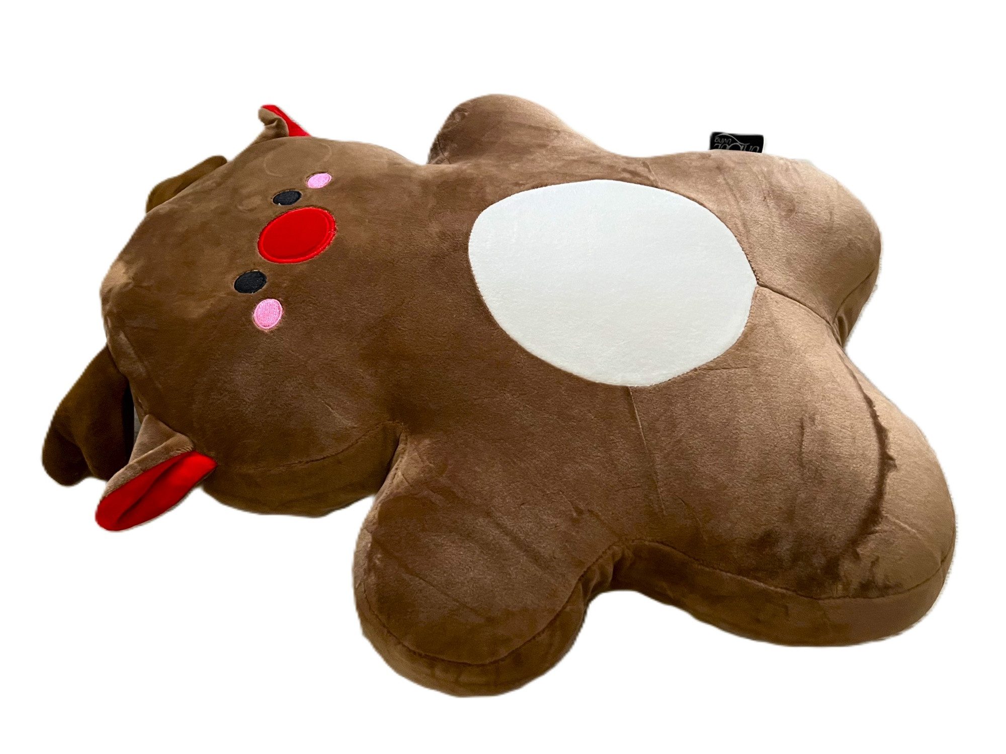 UNIQUE Living Dekokissen Kissen Weihnachten Kinder Lebkuchen Samt 50 cm, Lebkuchenmotiv