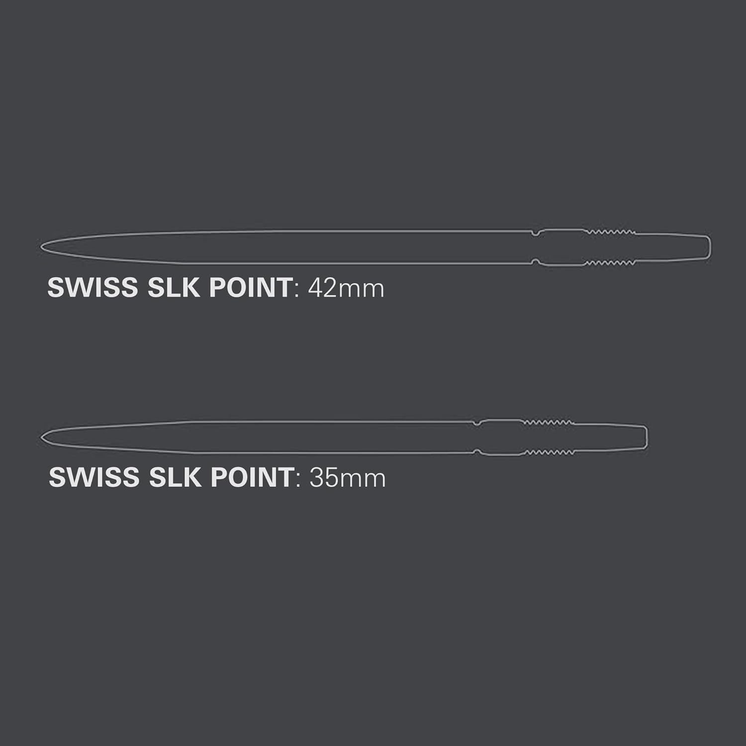 TARGET DARTS Dartpfeil 2 Set / 6 Stück Swiss Point SLK Luke Littler Dartspitzen 42MM - Gold – Bild 3 von 5