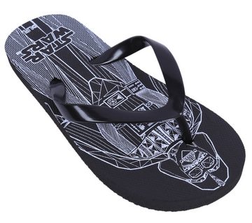 Sarcia.eu Schwarze DISNEY Star Wars-Flip-Flops für Jungen 26-27 EU / 7-9 UK Badezehentrenner