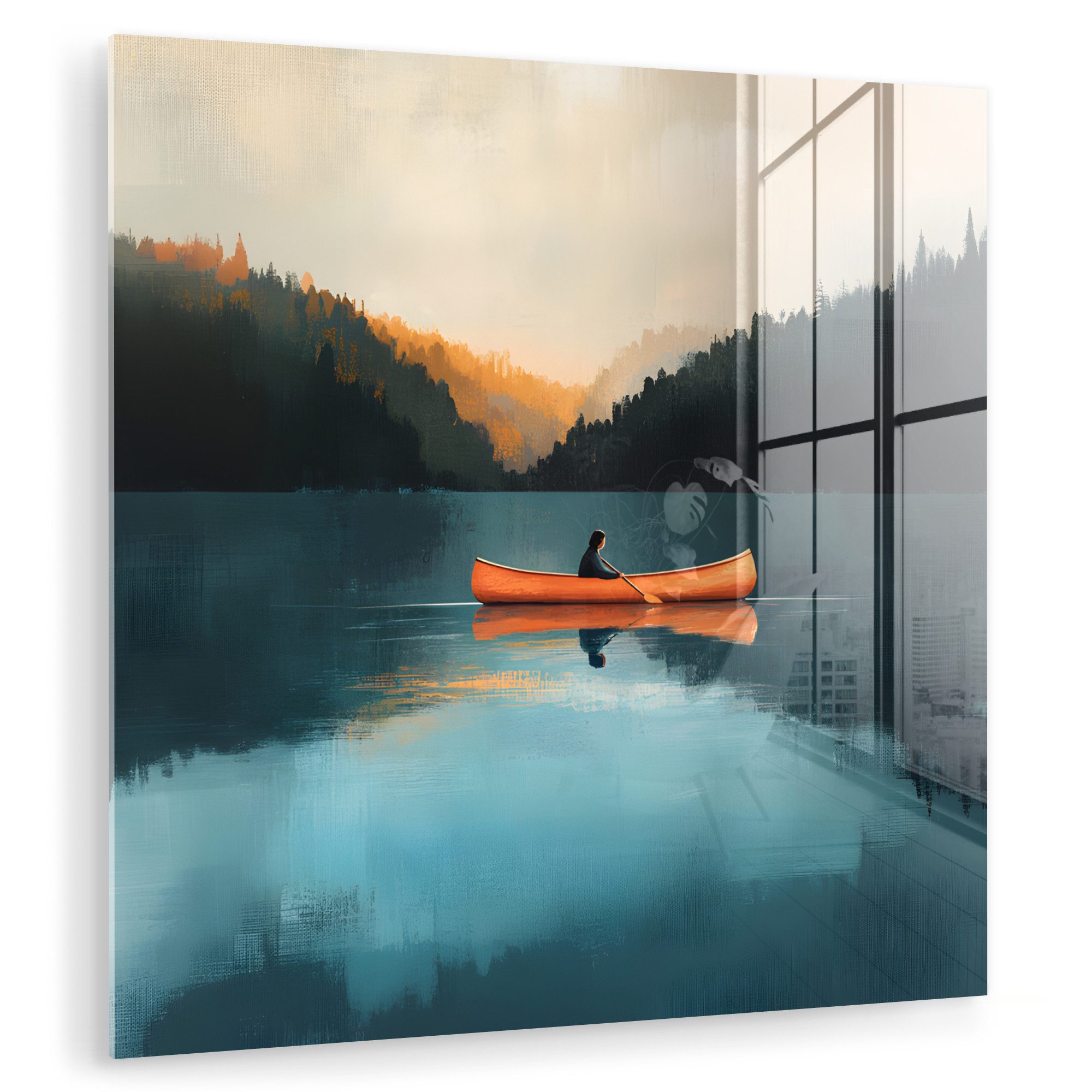 MuchoWow Acrylglasbild Wälder - See - günstig online kaufen