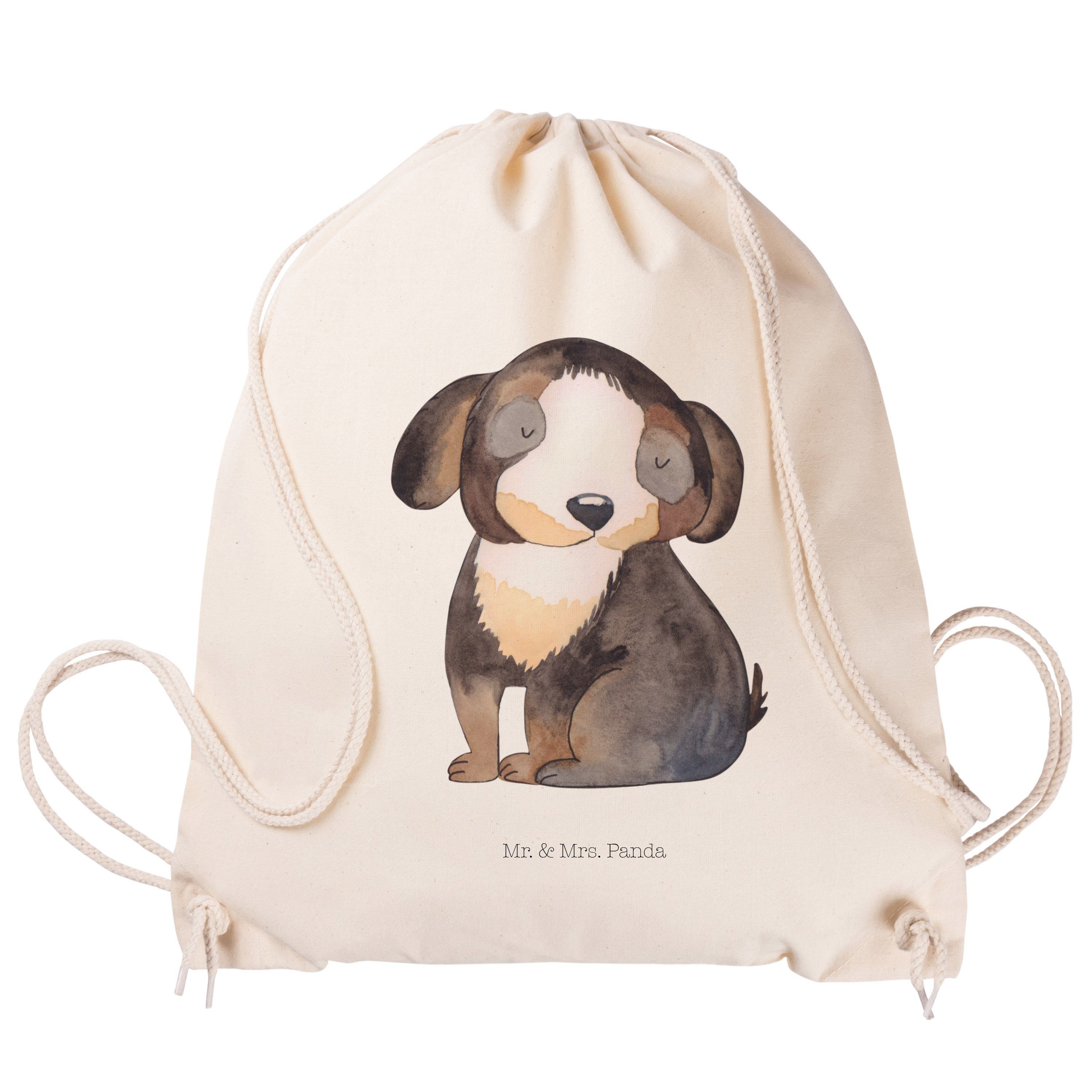 Mr. & Mrs. Panda Sporttasche entspannt Haustier, (1-tlg) Hund Transparent - Hundeglück, Hundem Geschenk, 