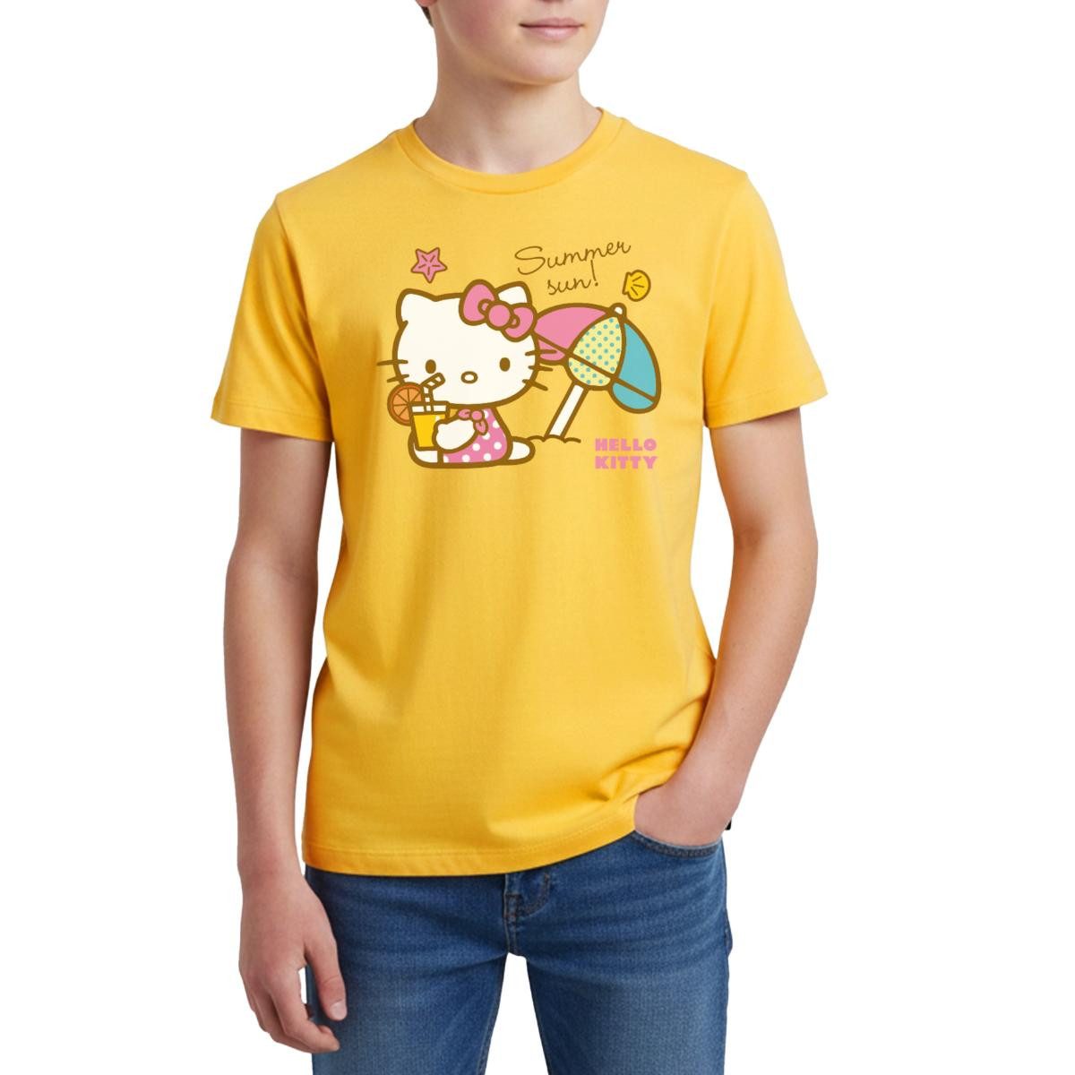 T-Shirt Hello Kitty Am Strand Summer Sun Teenager Premium T-Shirt