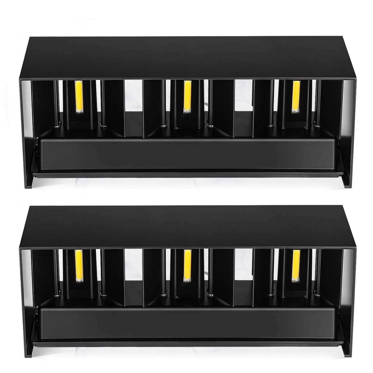 LETGOSPT Wandleuchte 21W Quader LED Wandleuchte günstig online kaufen