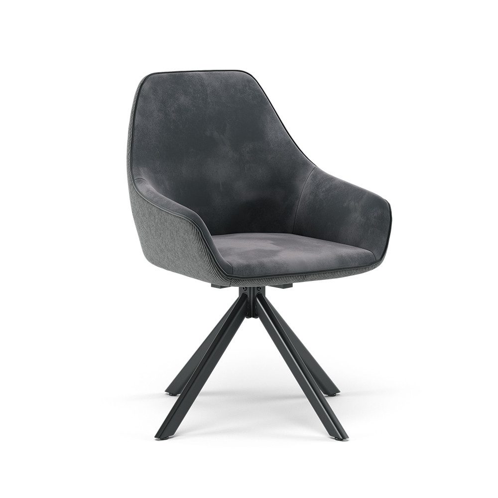 Vicco Esszimmerstuhl Eleganza, Anthrazit, 60 x günstig online kaufen