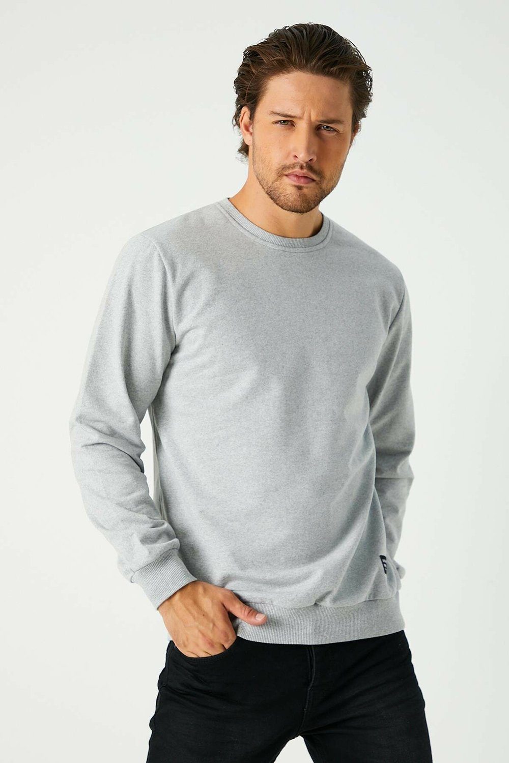 COMEOR Sweatshirt Herren Pullover bequeme Sweater (1-tlg) aus Baumwollmischung
