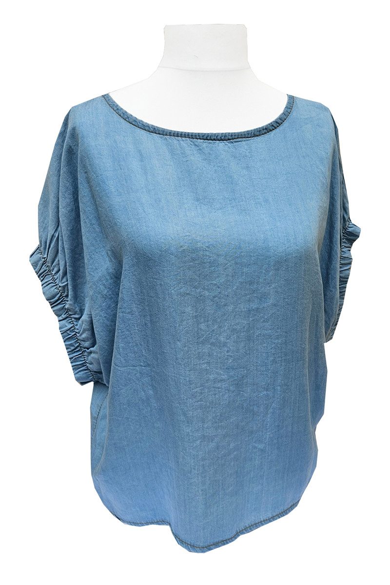 Jeansbluse SAISON leichte Jeansbluse Tunika Jeans günstig online kaufen