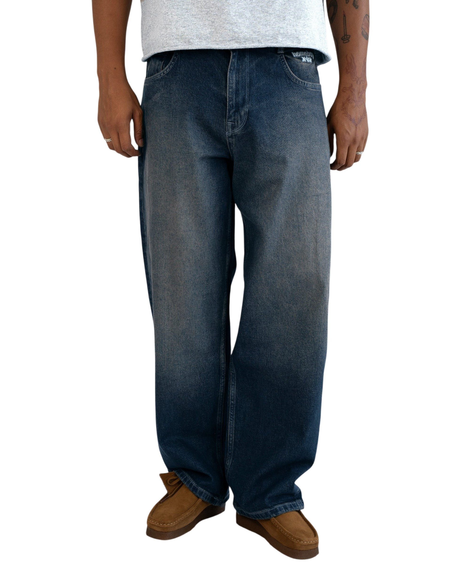 HOMEBOY Loose-fit-Jeans Jeans Home Boy x-tra Monster Gothic II (1-tlg) Fällt weit und gerade