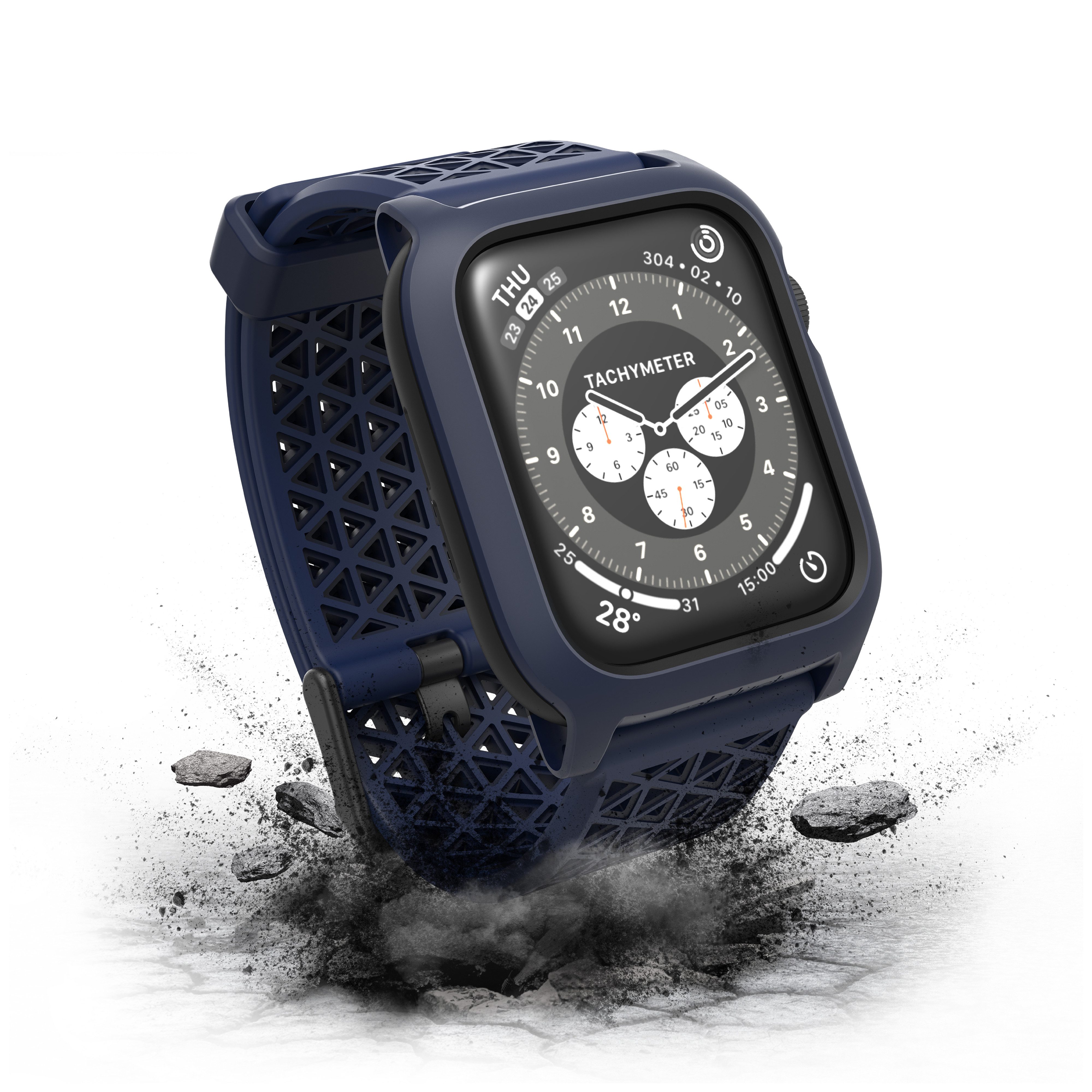 Catalyst Smartwatch-Hülle Impact Protection Case, für Watch 44 mm (SE/6/5/4), Midnight Blue
