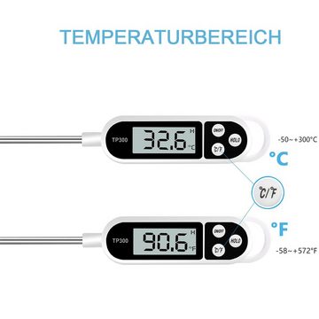 GelldG Kochthermometer Kochthermometer Digitales Fleischthermometer zum Kochen Lebensmittel