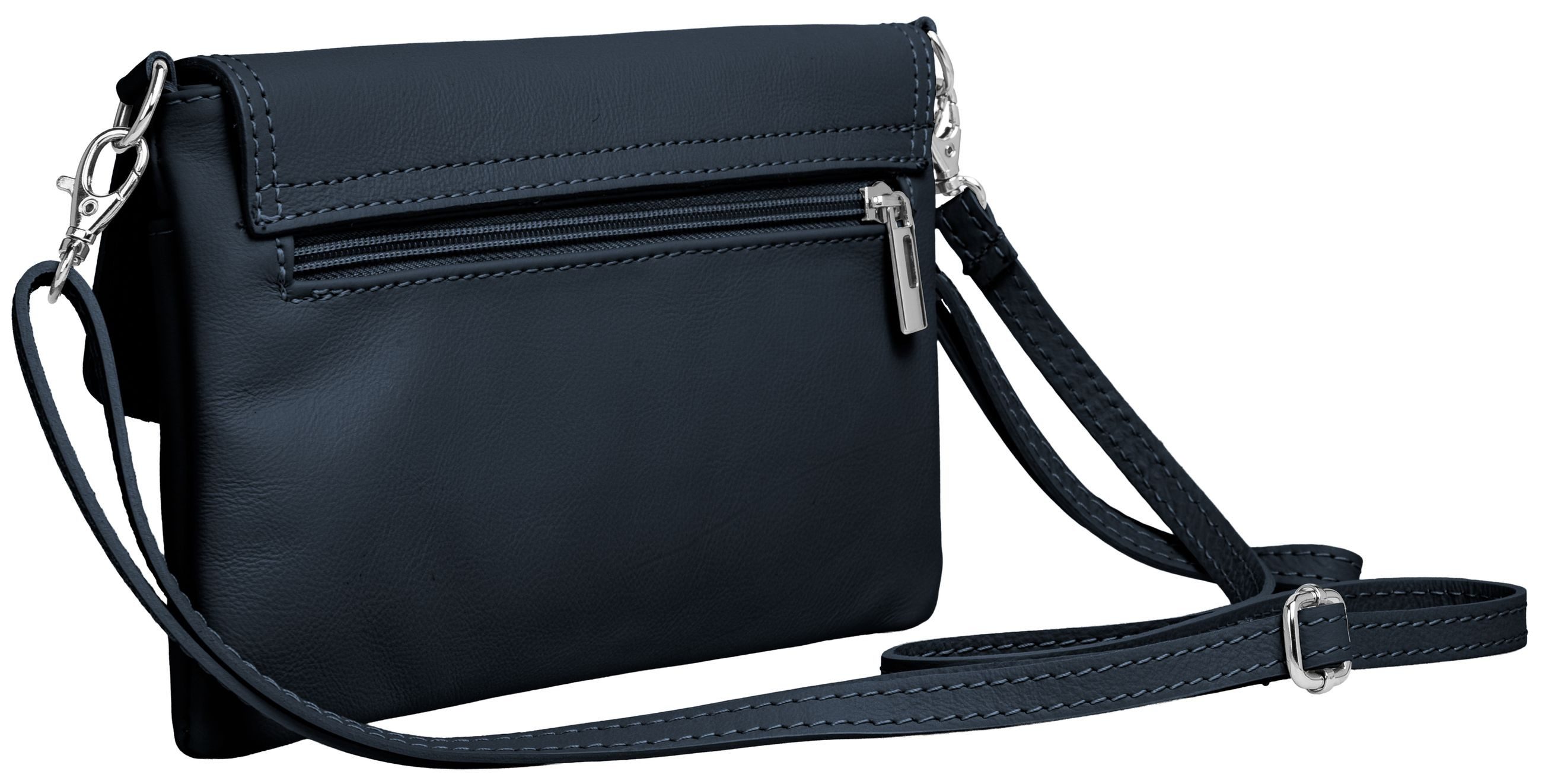 Caspar Clutch Abendtasche Leder Damen Umhängetasche - PREMIUM LINE - Modell No.322, aus 100% gewaschenem Echtleder aus Italien - samtig weich & nachhaltig