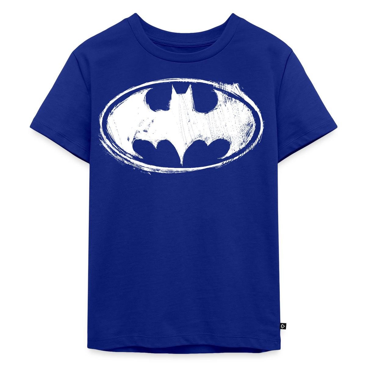 T-Shirt DC Comics Batman Logo Gezeichnet Kinder Premium T-Shirt