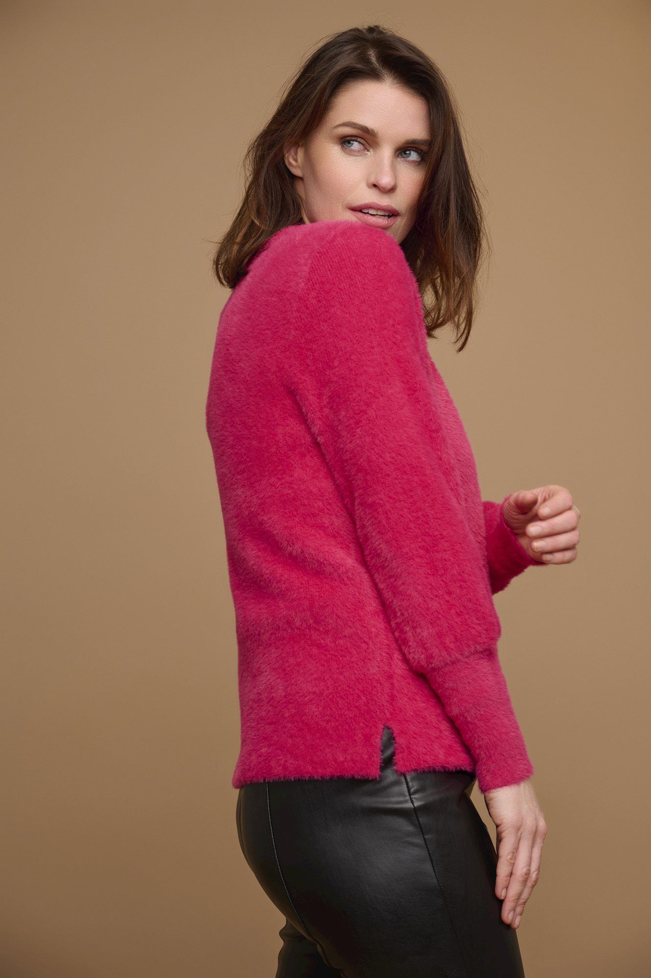 Pelle & sweater barberry Strickpullover V-neck Rino