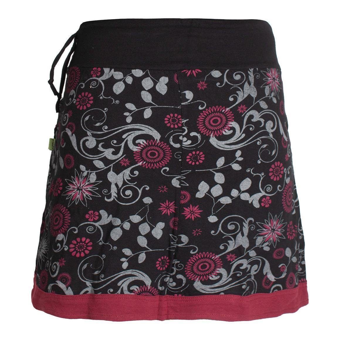 Vishes A-Linien-Rock Lagenlook Blumen-Rock mit Mandalas günstig online kaufen