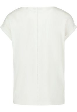 Zero T-Shirt V-Ausschnitt mit Blumen (1-tlg) Plain/ohne Details