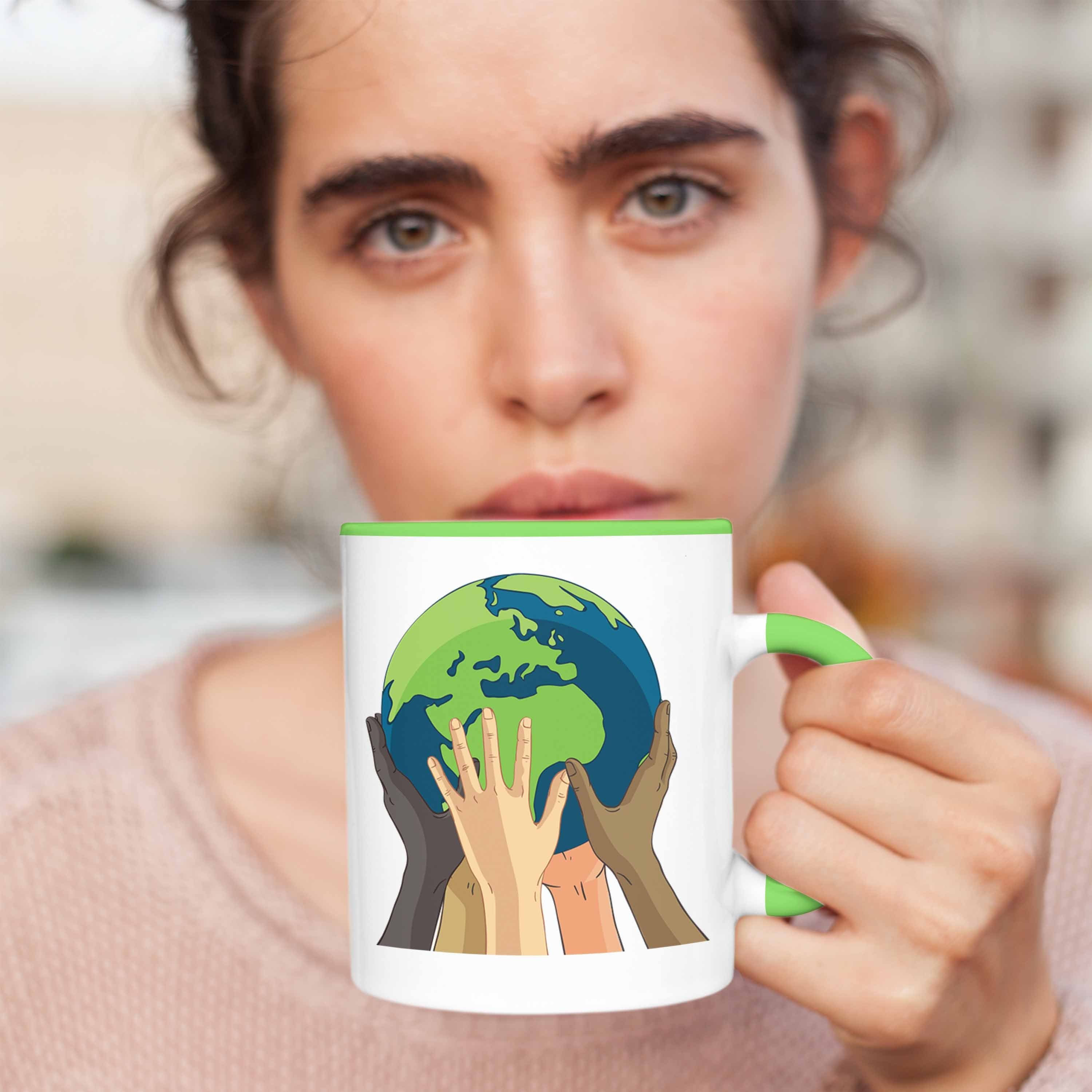 Geschenk Aktivisten Retten Tasse Welt Grün Trendation Generation Umwelt Tasse