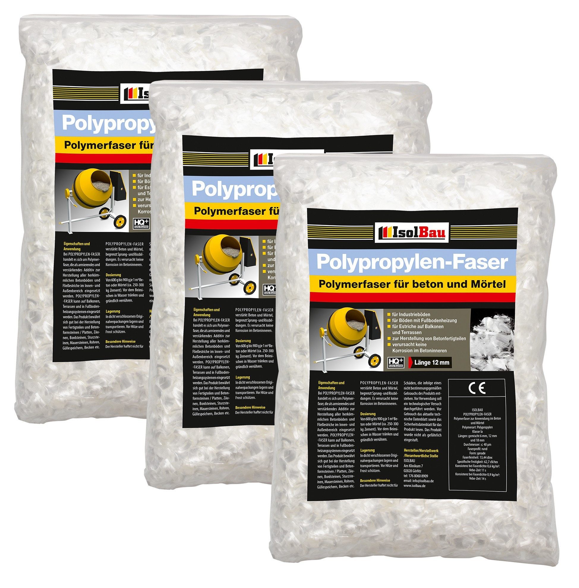 None Estrich Original Fasern 15 kg Fasern bewehrung Faser-beton Mörtel, Gips Polymerfaser für Beton, Mörtel, Estrich, Gips