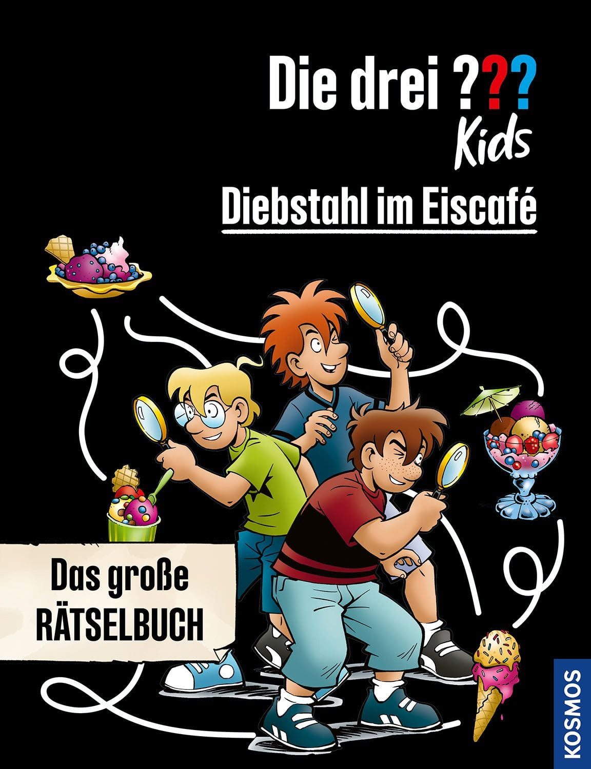 Die drei ??? Kids, Diebstahl im Eiscafé / Björn Springorum, Das große Rätselbuch