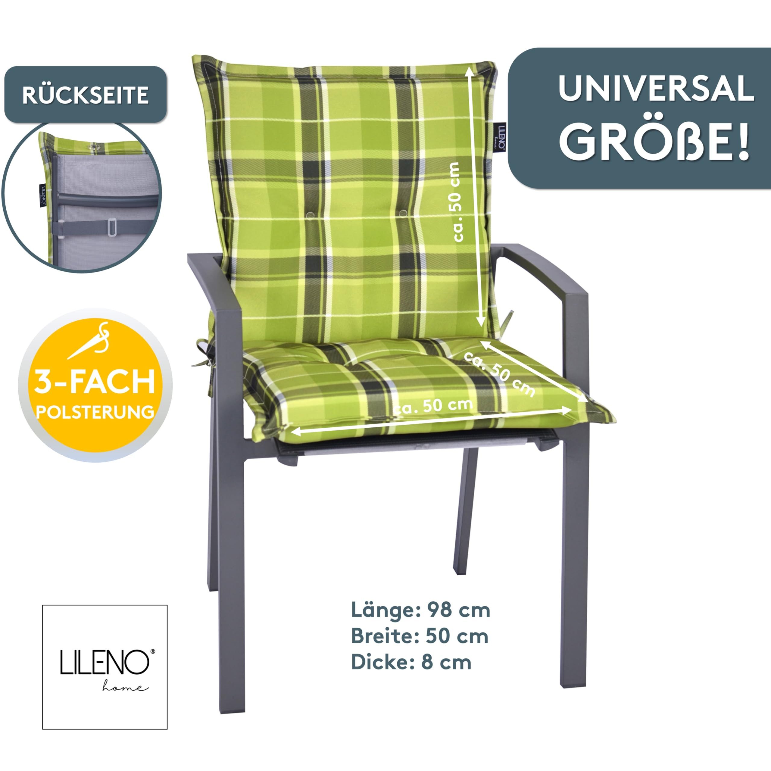 LILENO HOME Polsterauflage Gartenstuhl Niedriglehner Auflage, günstig online kaufen
