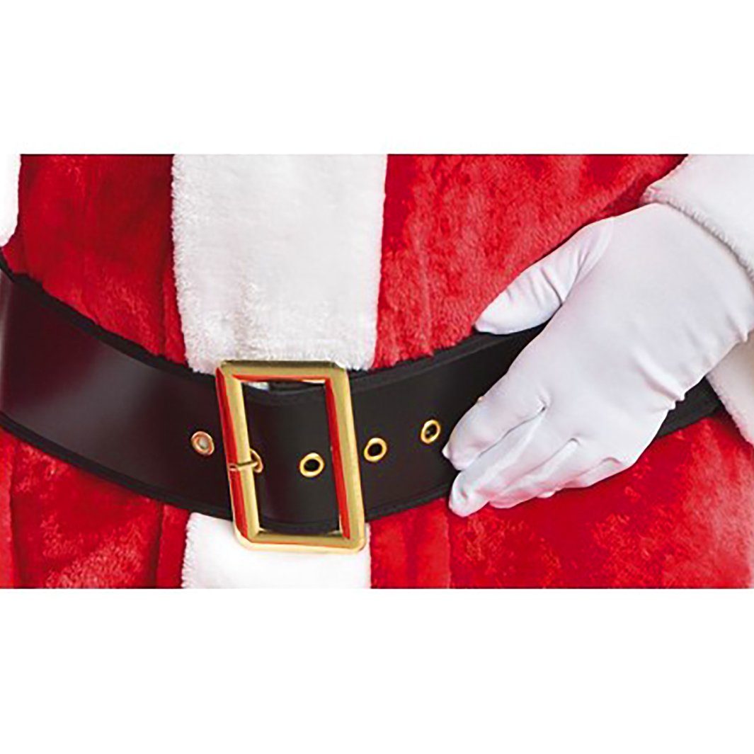 CHAKS Kostüm Schwarzer Weihnachtsmann Ремни mit goldener Schnalle