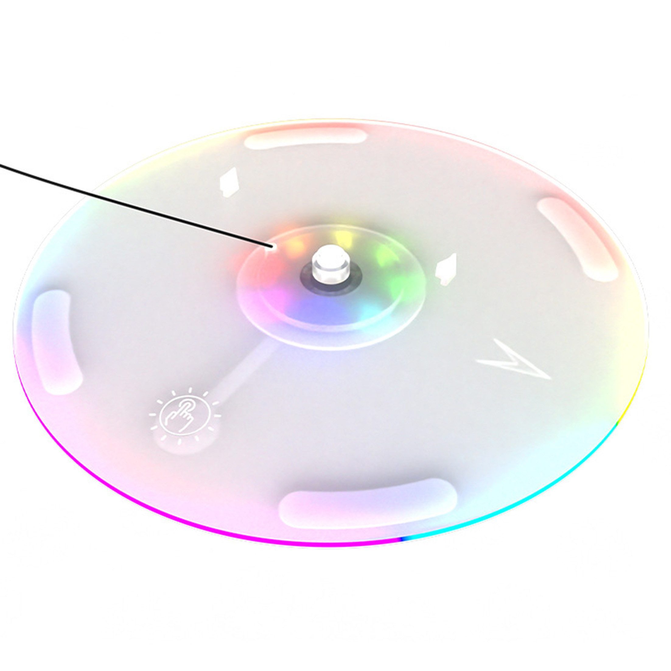 KINSI PS5 Slim Ständer mit RGB-Beleuchtung – Konsole Halterung PlayStation 5-Controller (Verticale standaard)