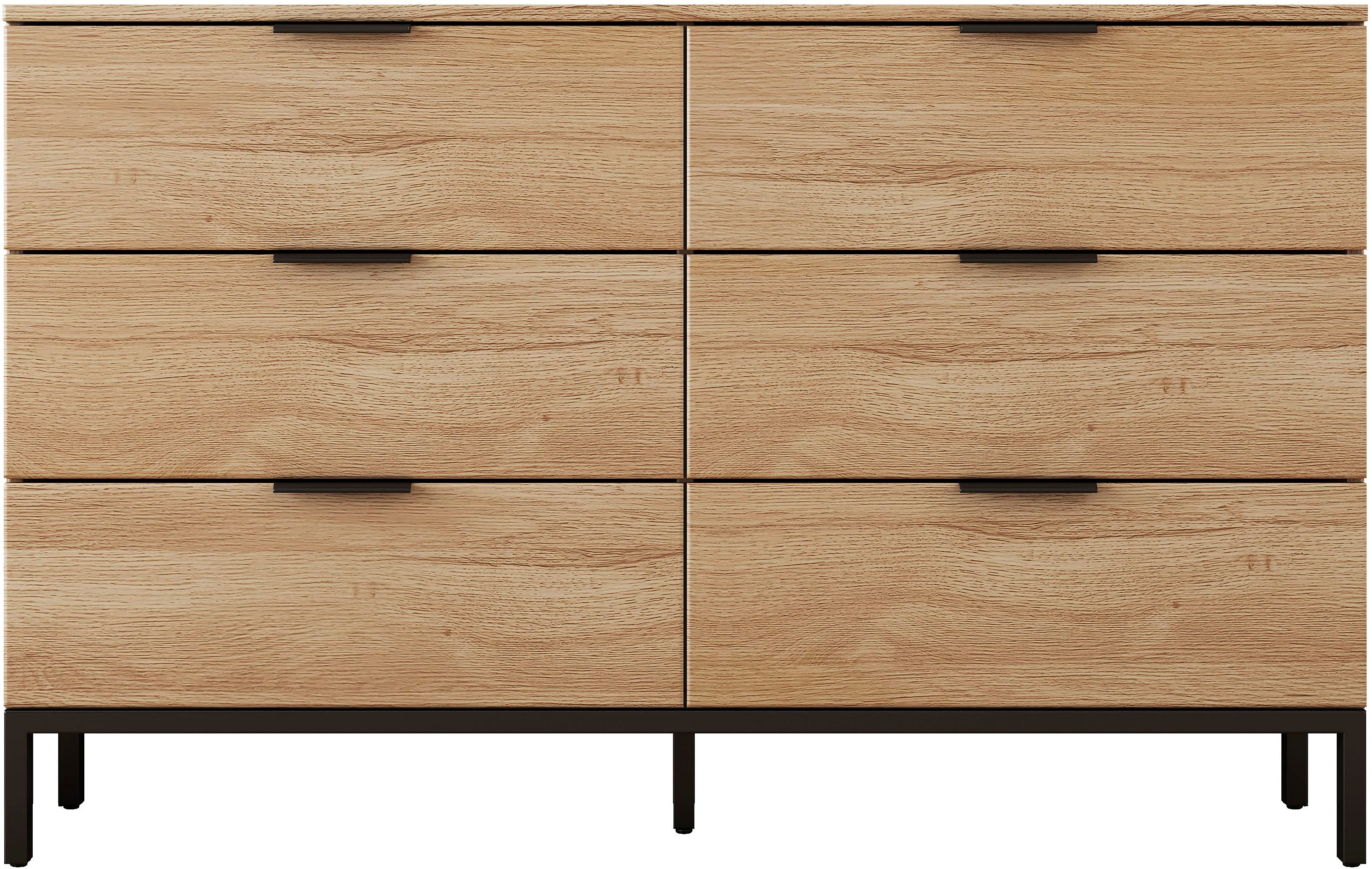 OTTO home Kommode Jorinde, Melaminoberfläche, flexibler Stauraum und robustes Metallgestell. Reduzierter Preis € 199,99. Unverbindliche Preisempfehlung € 399,99