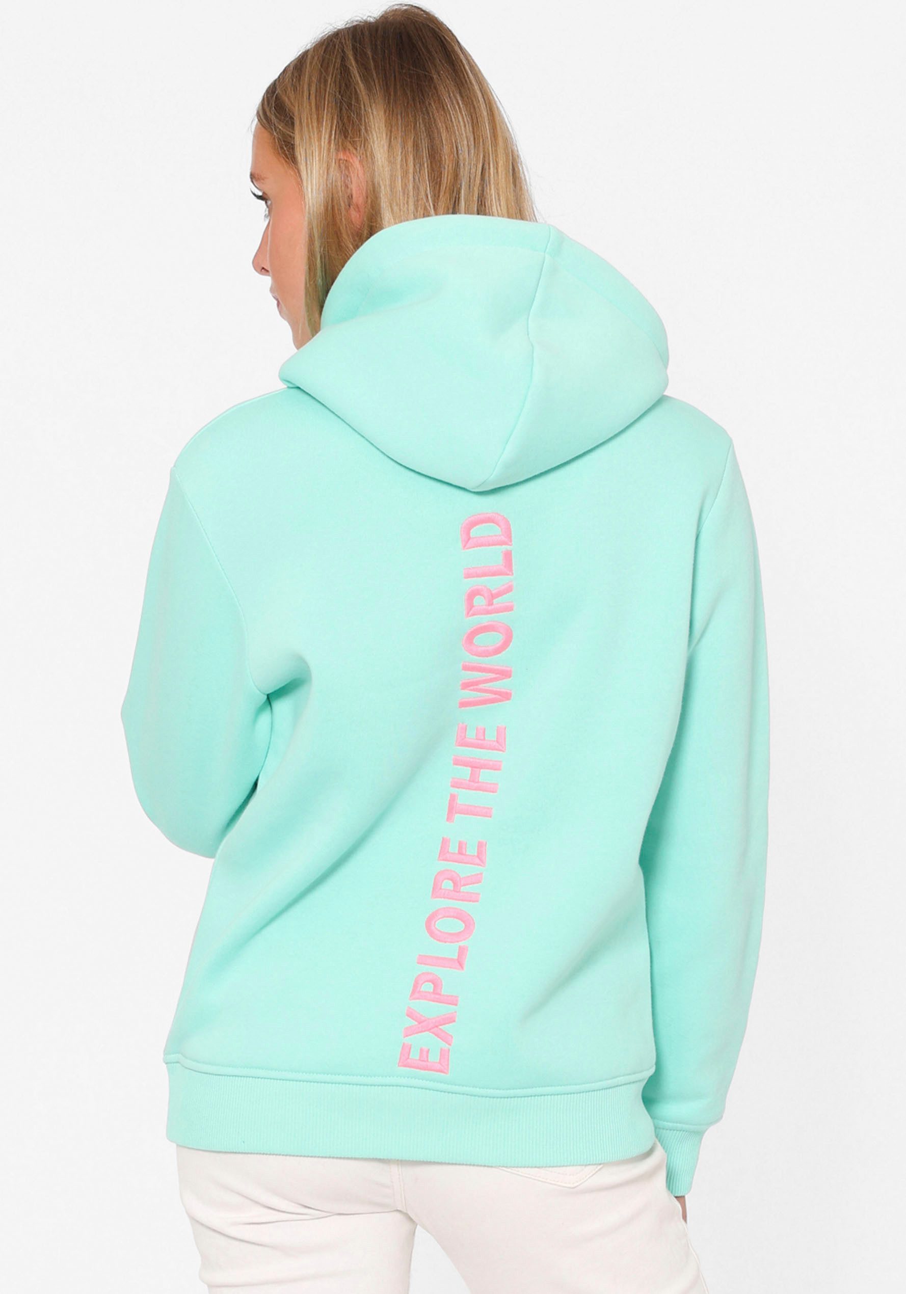 Zwillingsherz Hoodie "Explore the World" mit günstig online kaufen