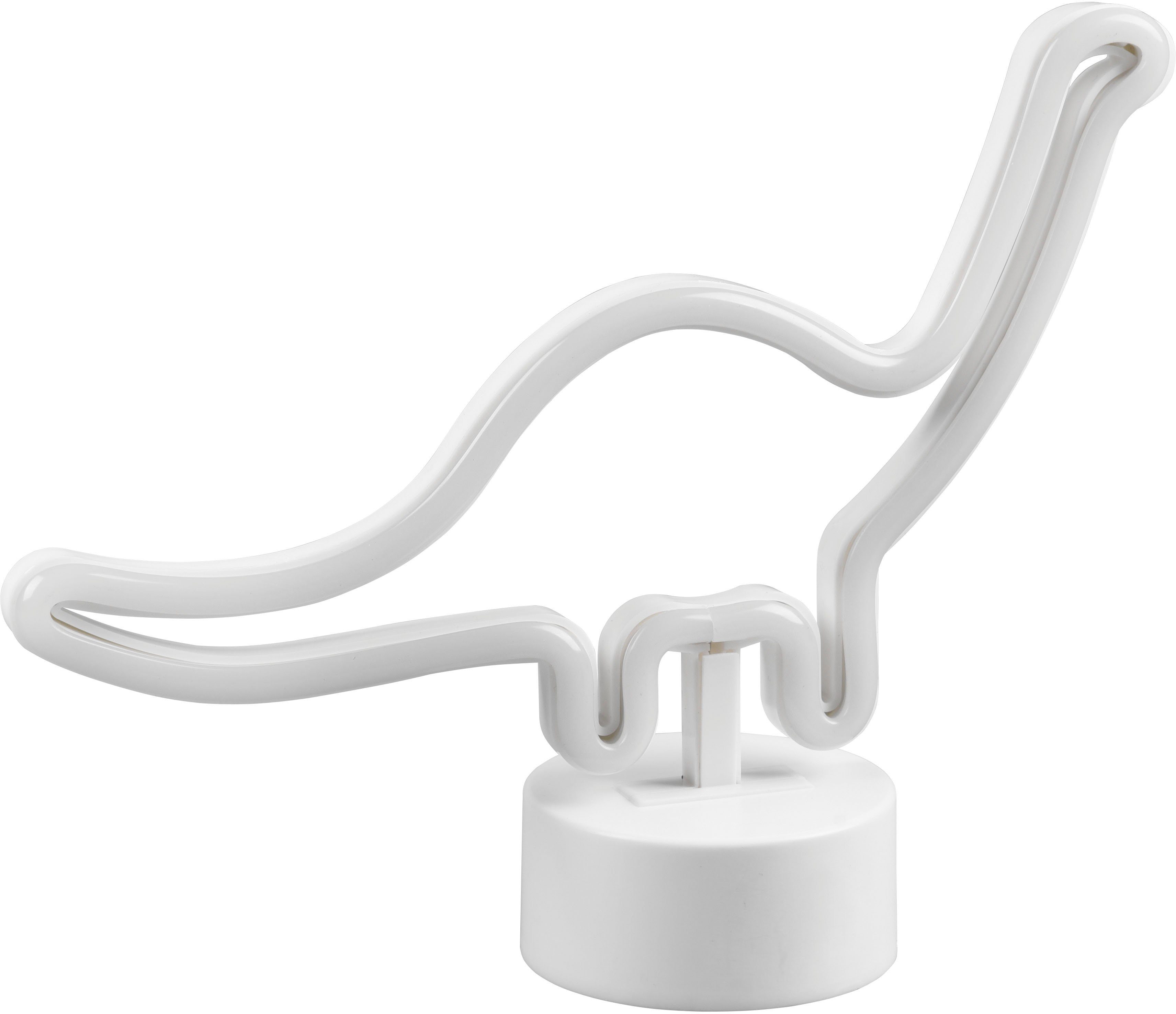 Reality Leuchten LED Tischleuchte Bronto, Ein-/Ausschalter, LED fest integriert, Tischlampe im Dinosaurier Design, mit USB Anschluss, Dino 20 x 27 cm