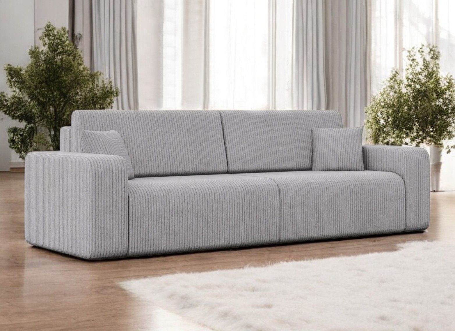Compleo Schlafsofa mit Bettkasten Cordstoff LAGA günstig online kaufen