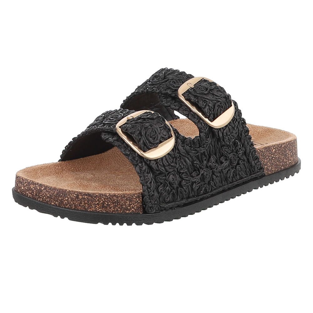 Stylische Damen Sandalen mit Doppelschnalle für den Sommer Pantolette