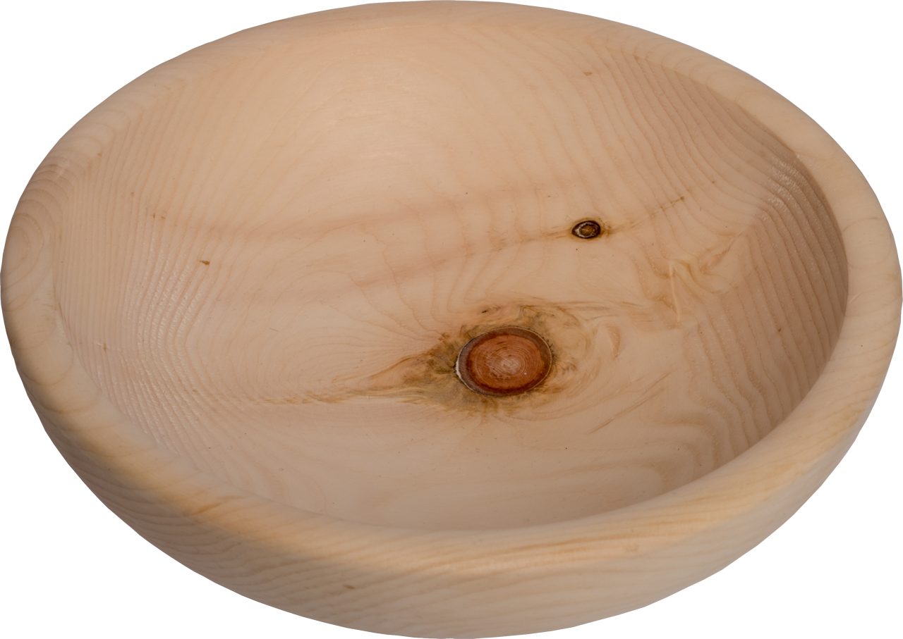inn art dESIGN Schüssel Holz-Schüssel aus Zirbe ∅ 25 cm, Zirben-Schale mit Holz-Oberfläche Natur