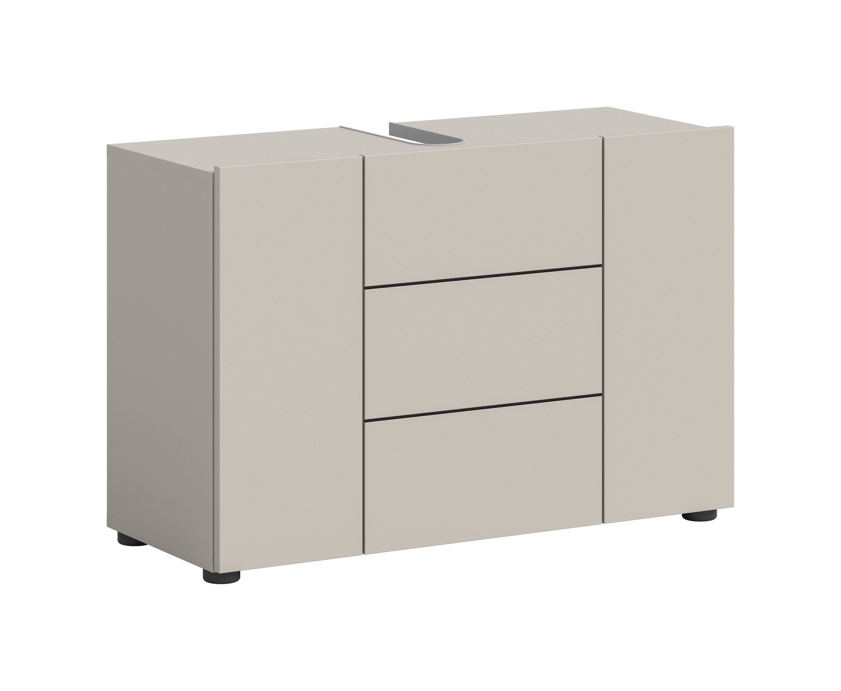 freiraum Waschbeckenunterschrank Vira in kaschmir - 82x56x34cm (BxHxT)