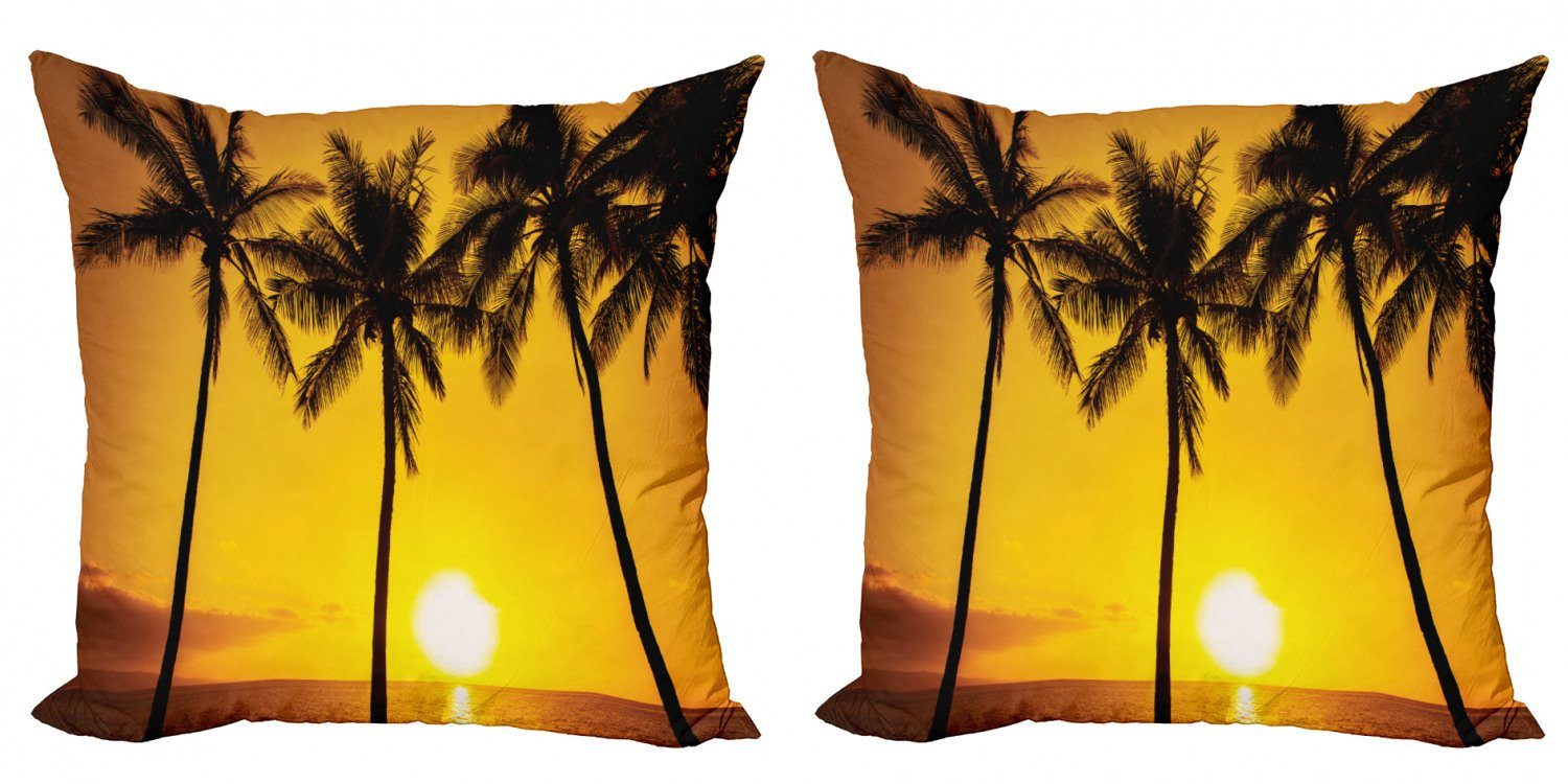 Kissenbezüge Modern Accent Doppelseitiger Digitaldruck, Abakuhaus (2 Stück), Tropisch Sunny Beach Exotic