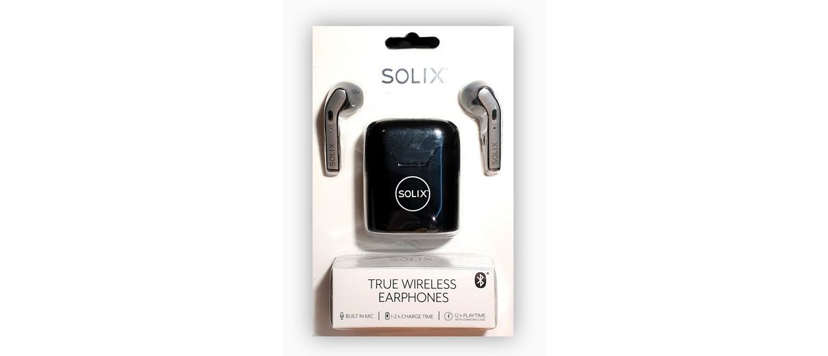 Spectrum »Solix Ohrhörer drahtlos schwarz Bluetooth Earphones wireless