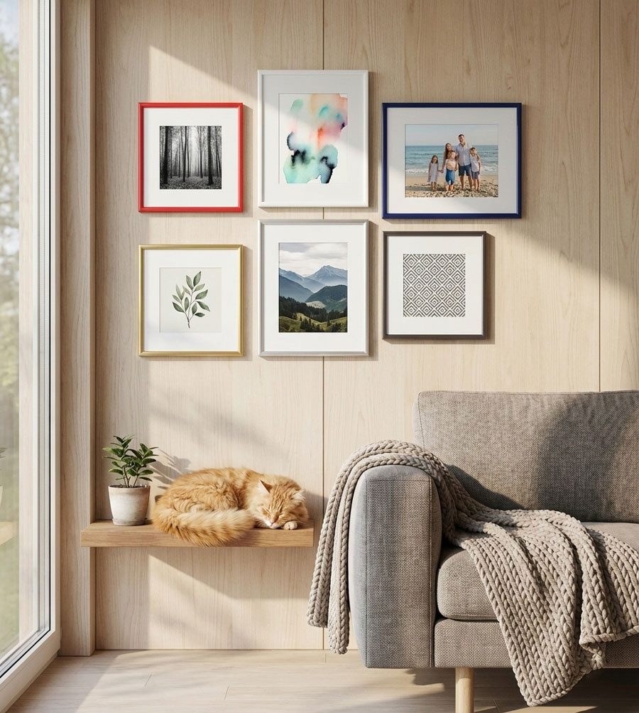 IDEAL TREND Bilderrahmen New Lifestyle Set Bilderrahmen Wanddeko Collage Poster Rahmen 2er 3er