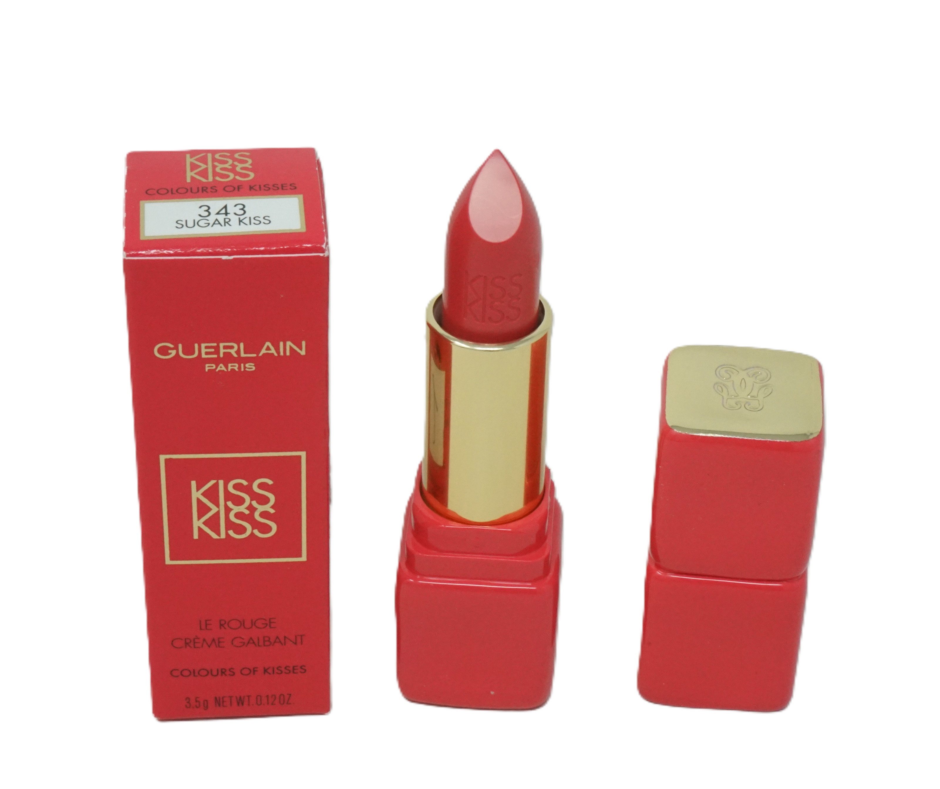 GUERLAIN Lippenstift Guerlain Kiss Kiss le rouge colors of kisses 343 Sugar Kiss 3,5g