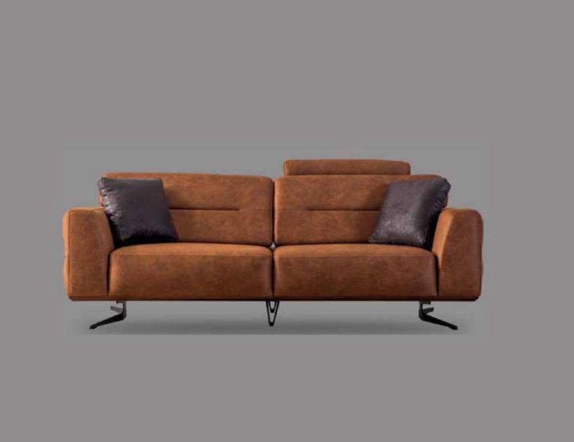Kunstleder 3 Sessel) Braun Wohnzimmer-Set Sitzer Sitzer Sofa Sofas Luxus, Sofagarnitur 4 431 (3-St., JVmoebel Sitzer Chesterfield