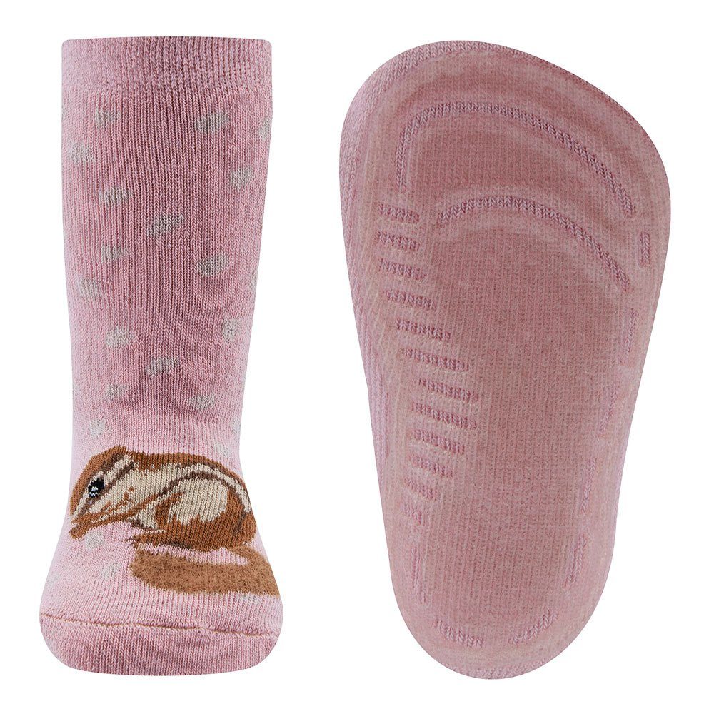 ABS-Socken Stoppersocken Streifenhörnchen