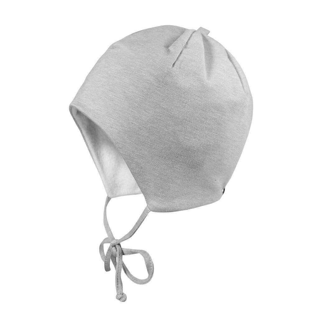 Jerseymütze BABY-Mütze, ausgenäht Ringeljersey, Band, Futter