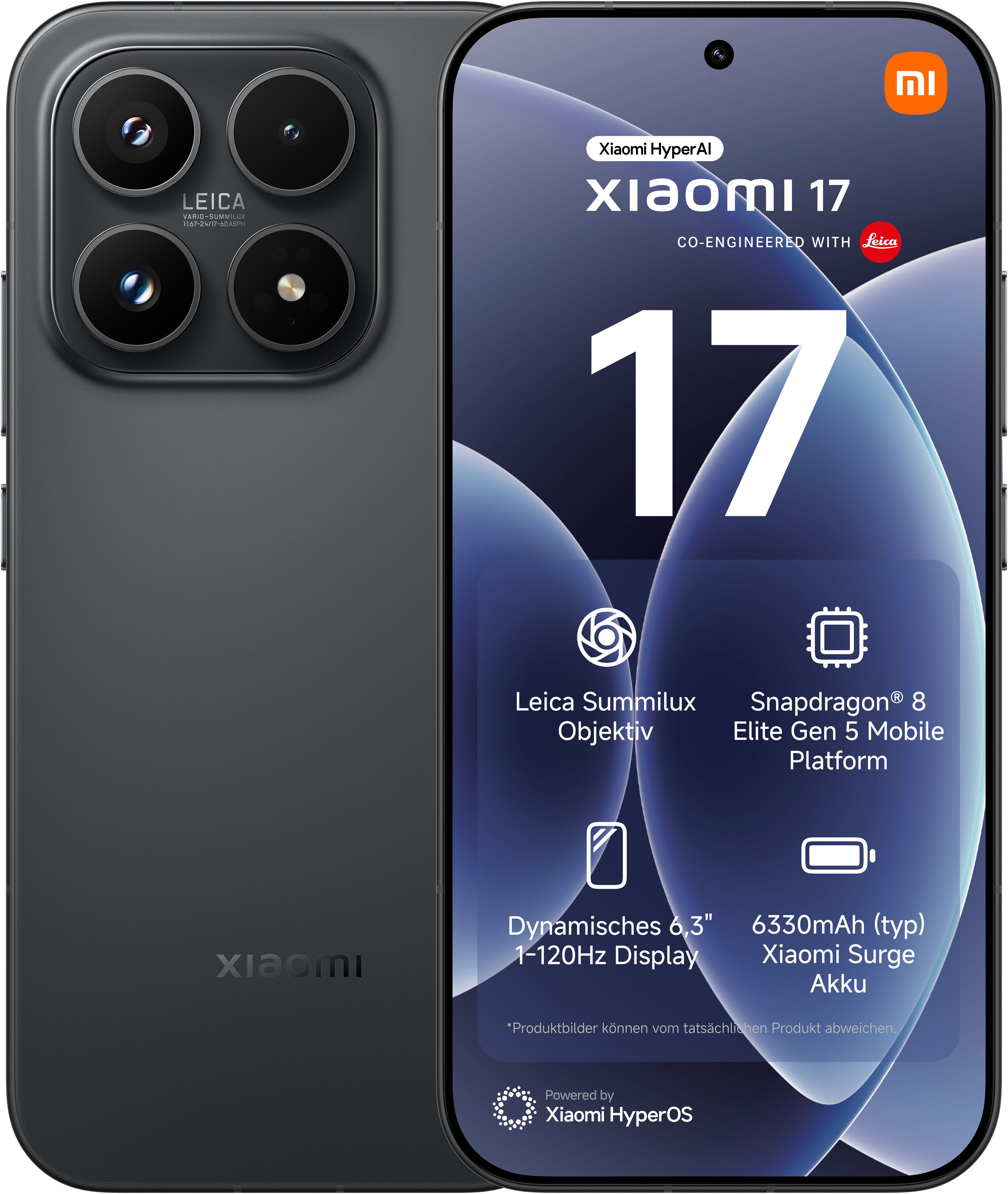 Xiaomi 17 12+512 GB Smartphone (16 cm/6,3 Zoll, 512 GB Speicherplatz, 50 MP Kamera)