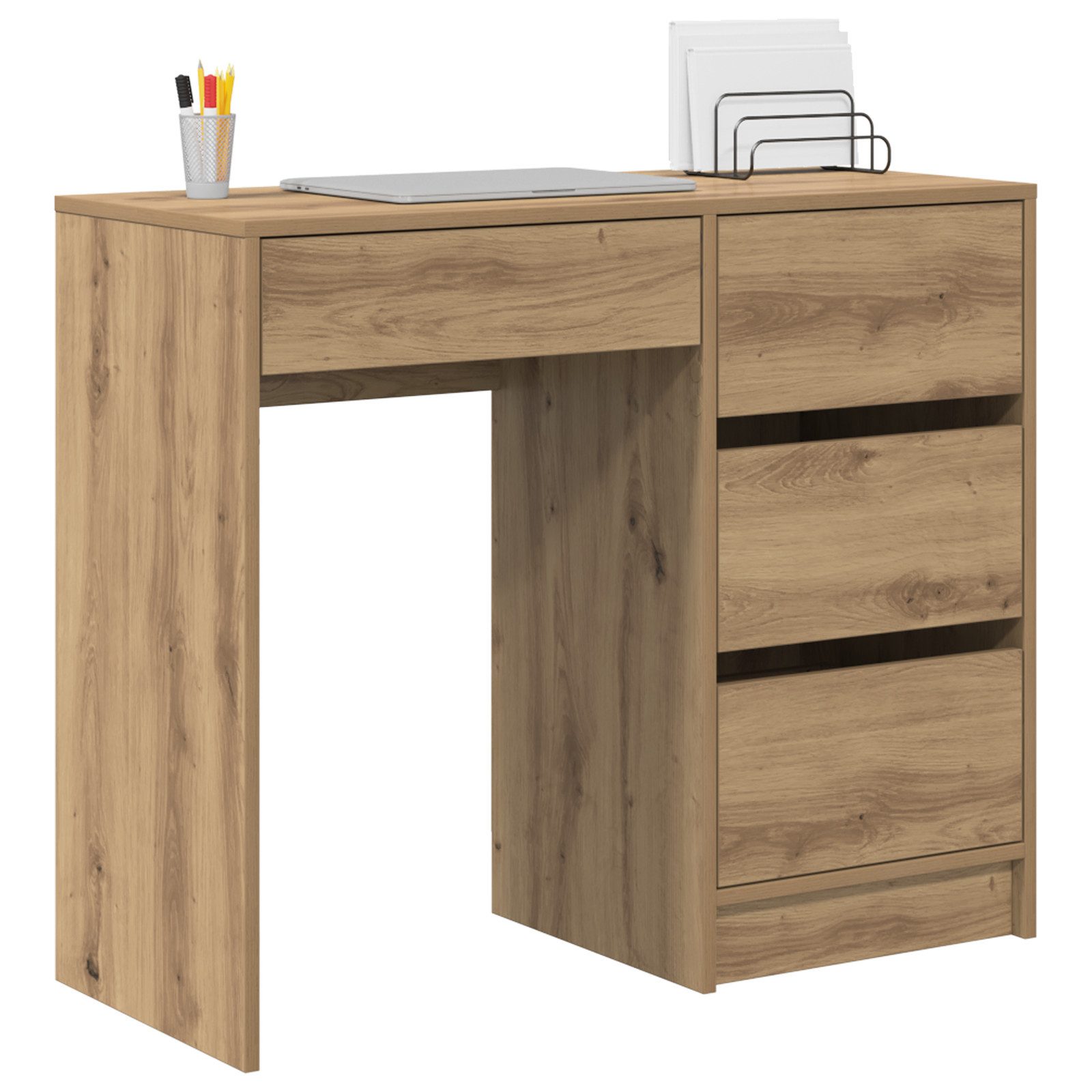 vidaXL Schreibtisch Brauner Schreibtisch Artisan Eiche günstig online kaufen