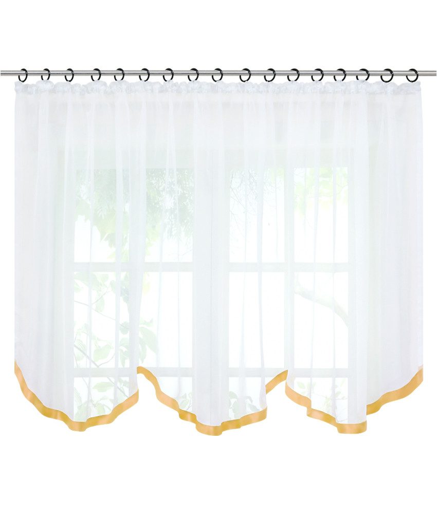 Joyswahl Scheibengardine Bogenstore (1 St), Kräuselband, transparent, Voile günstig online kaufen